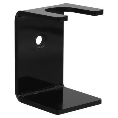 Toyvian Men's Shaving Brush and Razor Holder Stand, Black Bathroom Razor Organizer, Beard Brush Holder for Countertop Storage, Sturdy Shave Accessory for Daily Use