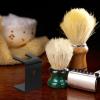 Toyvian Men's Shaving Brush and Razor Holder Stand, Black Bathroom Razor Organizer, Beard Brush Holder for Countertop Storage, Sturdy Shave Accessory for Daily Use view 4