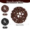6 PCS Hair Nets for Buns, Elastic Invisible Women Hair Nets Handmade Crochet Scrunchies Bun Holders for Women Skating Ballet and Dance Accessories (Black, Dark Brown) view 2