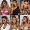 12 14 16 Inch Body Wave Human Hair Bundles 1B27 Ombre Blonde Body Wave Bundles Two Tone Black To Honey Blonde Bundles Human Hair Extensions 150g view 3