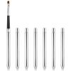 6 Pcs Retractable Lip Brush Silver Lip Brush for Lipstick Gloss Lipstick Brushes Lips Makeup Brushes with Cap for Women Precise Lips Makeup view 1