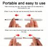 6 Pcs Retractable Lip Brush Silver Lip Brush for Lipstick Gloss Lipstick Brushes Lips Makeup Brushes with Cap for Women Precise Lips Makeup view 3