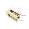 CATIEBYE 2pcs Gold Multi-Angle Eyebrow Pencil Sharpener with Four-Sided Slot for Precise Tip Refining, Professional Eyebrow Shaping Tool for Makeup and Cosmetic Use view 2