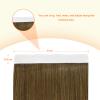 Full Shine Wide Hair Extensions Tape In, Medium Brown Honey Blonde 18 Inch view 3