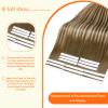 Full Shine Wide Hair Extensions Tape In, Medium Brown Honey Blonde 18 Inch view 4