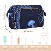 decor gift Travel Cosmetic Bag Lightweight Animal Sea Jellyfish Starry Night (longword) Women Coin Purse for Cosmetic Toiletry view 2