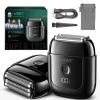 VGR 380 Mini Foil Shaver for Men with Triple Floating Foils & IPX6, Black view 1