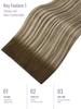 Fshine Genius Weft Human Hair Extensions, 60 g 22 Inch Real Human Hair view 4