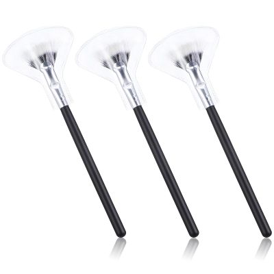 KJHBV 3pcs Angled Fan Eyelash Extension Brushes Dual-layer Lash Applicators Mascara Brush Set for Eye Makeup and False Lash Grooming