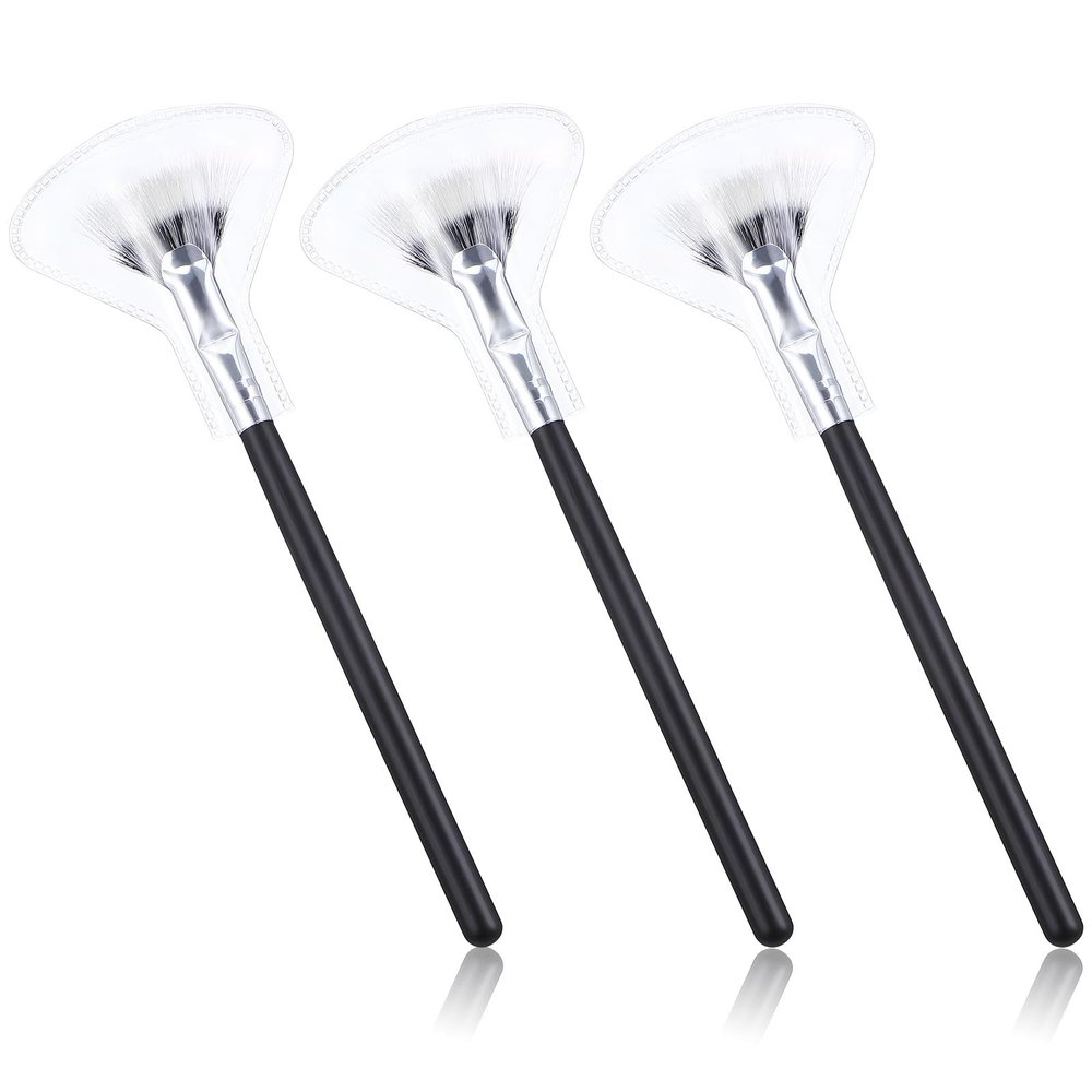 KJHBV 3pcs Angled Fan Eyelash Extension Brushes Dual-layer Lash Applicators Mascara Brush Set for Eye Makeup and False Lash Grooming