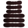 HOMOCONO Reusable Hair Bun Shaper Set 6pcs Brown Sponge Twist Hair Bun Maker Tools for Updo view 1
