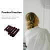HOMOCONO Reusable Hair Bun Shaper Set 6pcs Brown Sponge Twist Hair Bun Maker Tools for Updo view 4
