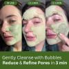 Holy Basil Bubble Deep Mask 13% PHA Pore Cleansing Mask for Sensitive Skin 3 Min Deep Cleansing Clay Mask Unclog Pores Reduce Blackheads Exfoliate Freshness Preserving view 3