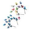 STOBAZA 2 Pcs Butterfly Headband Set for Women, Plastic Photography Hair Accessories, Bridal Floral Headpiece for Travel and Photo Shoot view 1