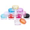Cabilock 50pcs Small Square Bottom Cream Sample Containers 3g Mixed Color Empty Cosmetic Jars for Travel Skincare Lotion Storage Random Color view 1