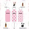 Bruislard 3 Pcs Lipgloss Holder KeyChain Cute Clip-On Sleeve Pouch Pink Lip Balm Holder for Woman view 3