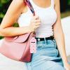 Bruislard 3 Pcs Lipgloss Holder KeyChain Cute Clip-On Sleeve Pouch Pink Lip Balm Holder for Woman view 4