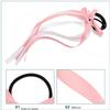 SOIMISS 2 Pairs Ribbon Bow Hair Ties Elastic Hair Ropes with Bows for White and Pink Cute Ponytail Braids for School and Casual Outings view 3