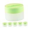 VILLCASE 6pcs 110g Travel Size Refillable Cosmetic Jars for Creams with Magnetic Spoon and Replaceable Inner Liner, Small Plastic Storage Containers for Face Lotion and Skincare Samples view 1