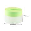 VILLCASE 6pcs 110g Travel Size Refillable Cosmetic Jars for Creams with Magnetic Spoon and Replaceable Inner Liner, Small Plastic Storage Containers for Face Lotion and Skincare Samples view 2