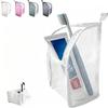 Portable Lightweight Standing Toiletry Bag Self Standing Toiletry Bag for Travel Large Capacity Cosmetic Waterproof Foldable Clear Hanging Travel Toiletry Bag EVA Travel Toothbrush Storage Bag (White) view 1