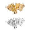 DINHEAROM 2pcs Irregular Metal Hair Clips for Teen Wave Edge Barrettes Fashion Hair Accessories Side Styling Clips Random Color view 1