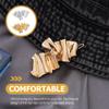 DINHEAROM 2pcs Irregular Metal Hair Clips for Teen Wave Edge Barrettes Fashion Hair Accessories Side Styling Clips Random Color view 4