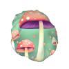 Dream Mushroom One Size Double-layer shower cap prevents hair from getting tangled during showering and skincare. view 2