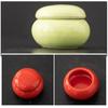 MALUGOGO 6pcs Mini Ceramic Cosmetic Storage Jars Small Cream Containers Travel Face Cream Jars with Lid for Skincare and Makeup view 3