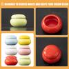MALUGOGO 6pcs Mini Ceramic Cosmetic Storage Jars Small Cream Containers Travel Face Cream Jars with Lid for Skincare and Makeup view 4
