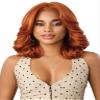 Outre Lace Front Wig - Perfect Hair Line 13X6 - NUEBLEND - Human Hair Blend - Body Wave 14" (GINGER COPPER) view 3