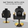 Professional Salon Chair with Reclining, Height Adjustment, 360 Swivel, and Multi-Function Design for Hair Styling and Shampoo Services view 4