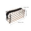 JOYOFREELY Travel Toiletries Organizer Bag with Zipper Heart Print Mesh Cosmetic Pouch Portable Makeup Storage for Womens Travel and Bathroom Use view 2