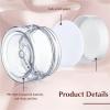 Lip Scrub Containers 50PCS 2/3/5/10/15/20ml Protable Plastic Jars with Lids Small Clear Cosmetic Containers for Lotion Cream Travel Storage(WHITE,20ml) view 3