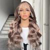 Rina 13x4 Ash Blonde Lace Front Wig Human Hair Body Wave 30 Inch view 2