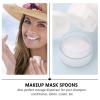 Mobestech 110pcs Cosmetic Cream Holder and Mask Spoon Set with 50ml Refillable Empty Cream Jars for Travel and DIY Skincare Storage view 3