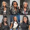 32 32 32 Inch P1b/613 Body Wave Bundles Blonde And Black Bundles Brazilian Unprocessed Virgin Hair Extensions Ombre Bundles view 2