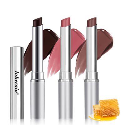 3Pcs Black Pink & Nude Moisturizing Honey Noir Lipstick for All Skin Tones