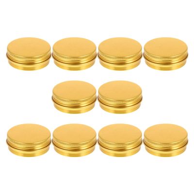 OSALADI 20pcs 60ml Aluminum Cream Jar with Screw Lid, round Aluminium Cosmetic Tin Containers for Makeup Storage and Travel, Refillable Metal Cream Cans