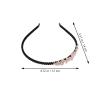ROMISBABA Rhinestone Wedding Headbands 2pcs Floral Bridal Hair Accessories for Brides, Elegant Five-petal Flower Design, Suitable for Weddings and Special Occasions view 2