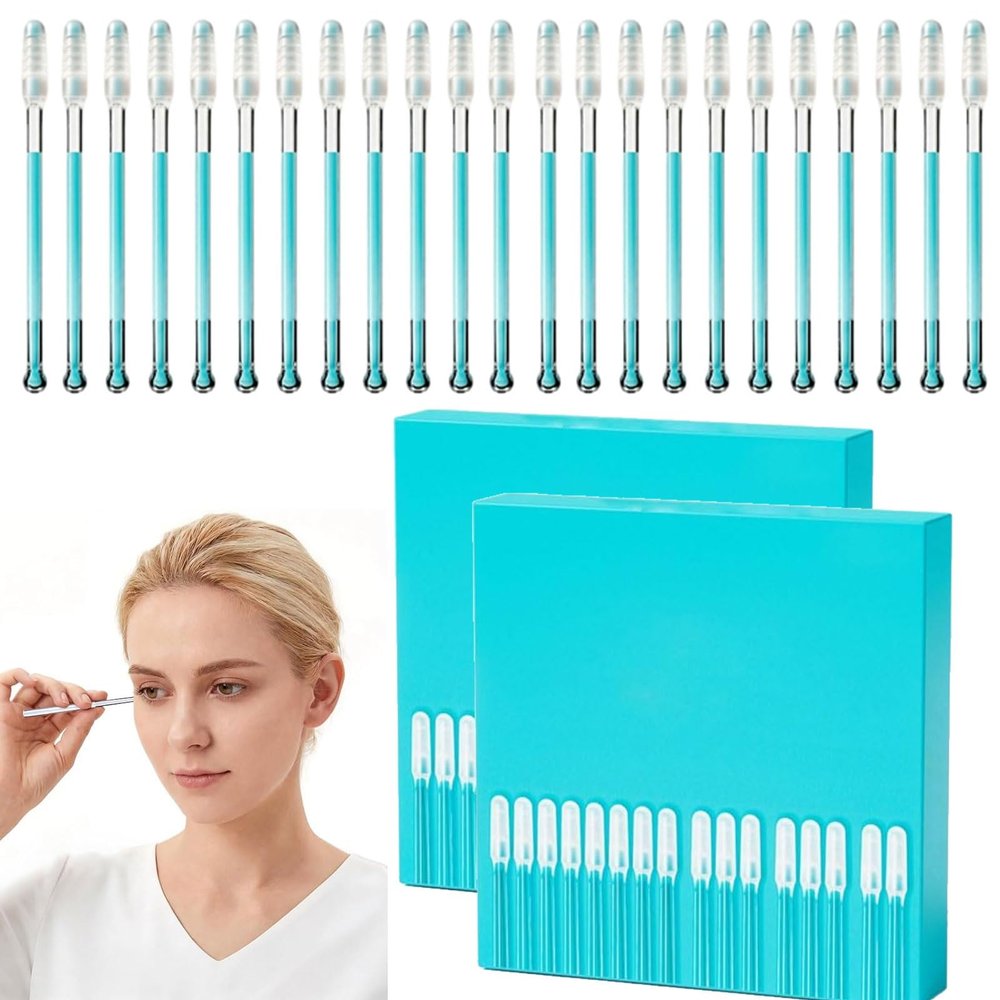 48Pcs Sticky Ear Cleaning Stick for Adults,2026 New Ear Cleaning Tools Ear Curette with Dust Cover Packaging,Gentle Soft Ear Care Cleaning Sticks with Dust Cover (48PCS)
