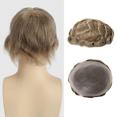 BEEOS 8"x10" 0.08mm PU Thin Skin Base Toupee Hair for Men 110% Density #20