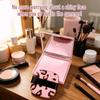 SYNTHORA Oil Blotting Papers for Face, 100 Sheets Oil Absorbing Blotting Paper with Mirror & Puff, Linen Fiber Shine Control Sheets, Makeup Friendly Portable Oil Control for Oily Skin(Pink Leopard) view 3