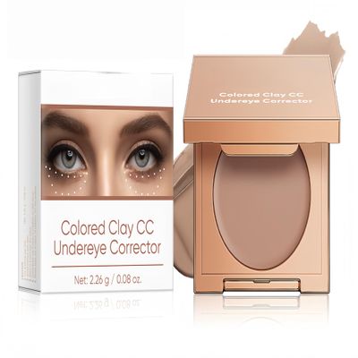 MAEPEOR Under Eye Concealer 3 Colors Colored Hydrating Color Corrector for Dark Circles, Conceal Brighten Hydrating Under Eye (Color 02)
