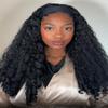 Ninroc Afro Curly Headband Wig Wear and Go Kinky Curly Glueless with Bouncy Curls Glueless Wigs for Black Women Yaki Straight Synthetic Headband Wigs(#2, 24inch) view 1