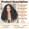 Ninroc Afro Curly Headband Wig Wear and Go Kinky Curly Glueless with Bouncy Curls Glueless Wigs for Black Women Yaki Straight Synthetic Headband Wigs(#2, 24inch) view 3