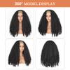 Ninroc Afro Curly Headband Wig Wear and Go Kinky Curly Glueless with Bouncy Curls Glueless Wigs for Black Women Yaki Straight Synthetic Headband Wigs(#2, 24inch) view 4