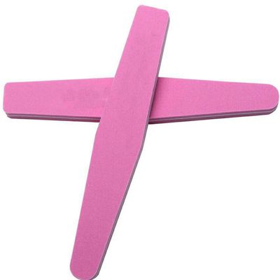 SOLUSTRE 10pcs Nail File and Buffer Set Rhombus Shaped Sandpaper and Sponge Grinding Bars Double-Sided Manicure Tool for Shaping and Polishing Nails Random Color