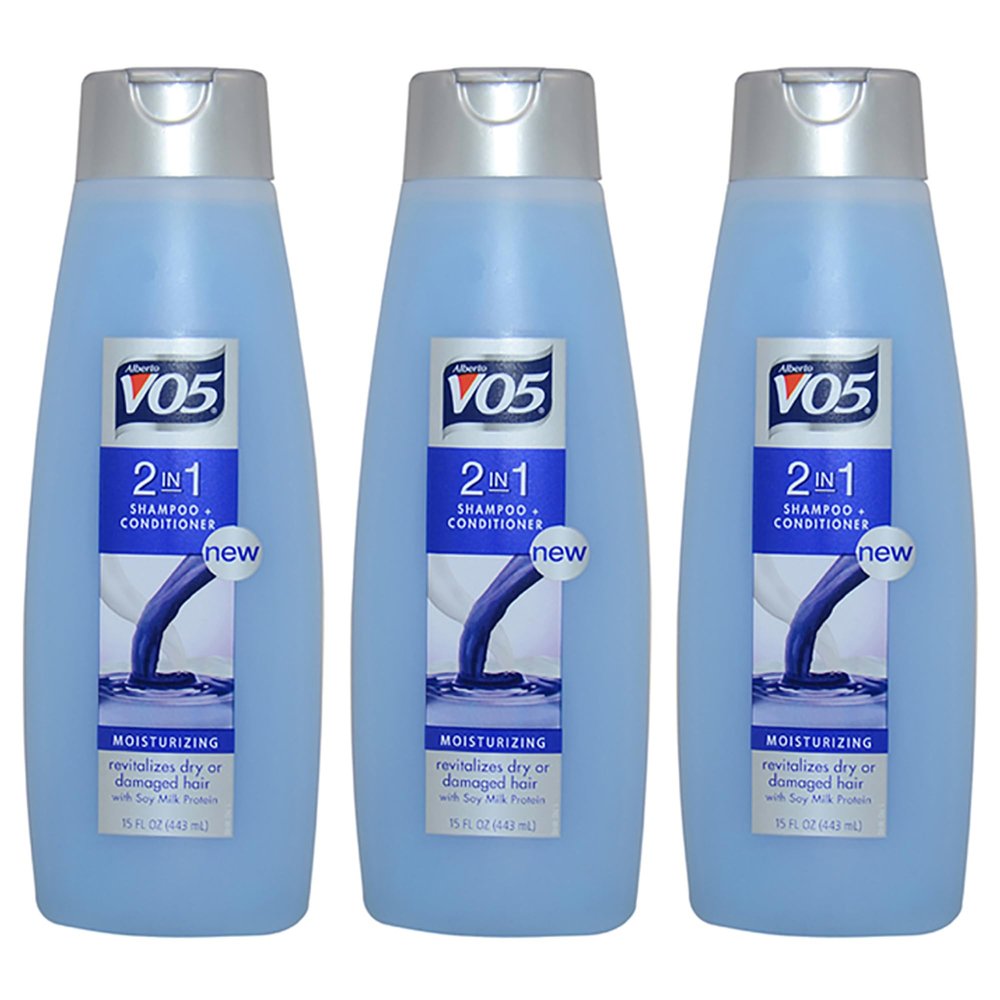 Alberto VO5 2 in 1 Shampoo and Conditioner for Unisex - 15 oz Shampoo and Conditioner - Pack of 3