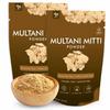 JB Multani Mitti Powder | Exfoliating, Soothing, Nourishing, Smoothening Face, Skin and Hair | 100% Natural, 100g (Pack of 2) view 1